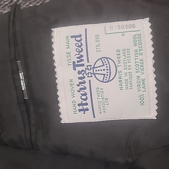 HARRIS TWEED HAND WOVEN 100% VIRGIN SCOTTISH  WOOL BLAZER XL - Picture 5 of 8